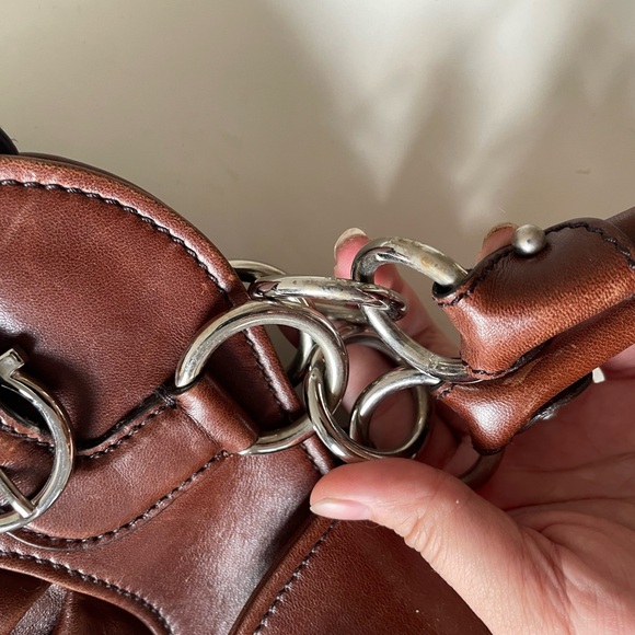 SOLD Deep Chocolate Brown Leather Salvatore Ferragamo Marisa - Picture 10 of 14